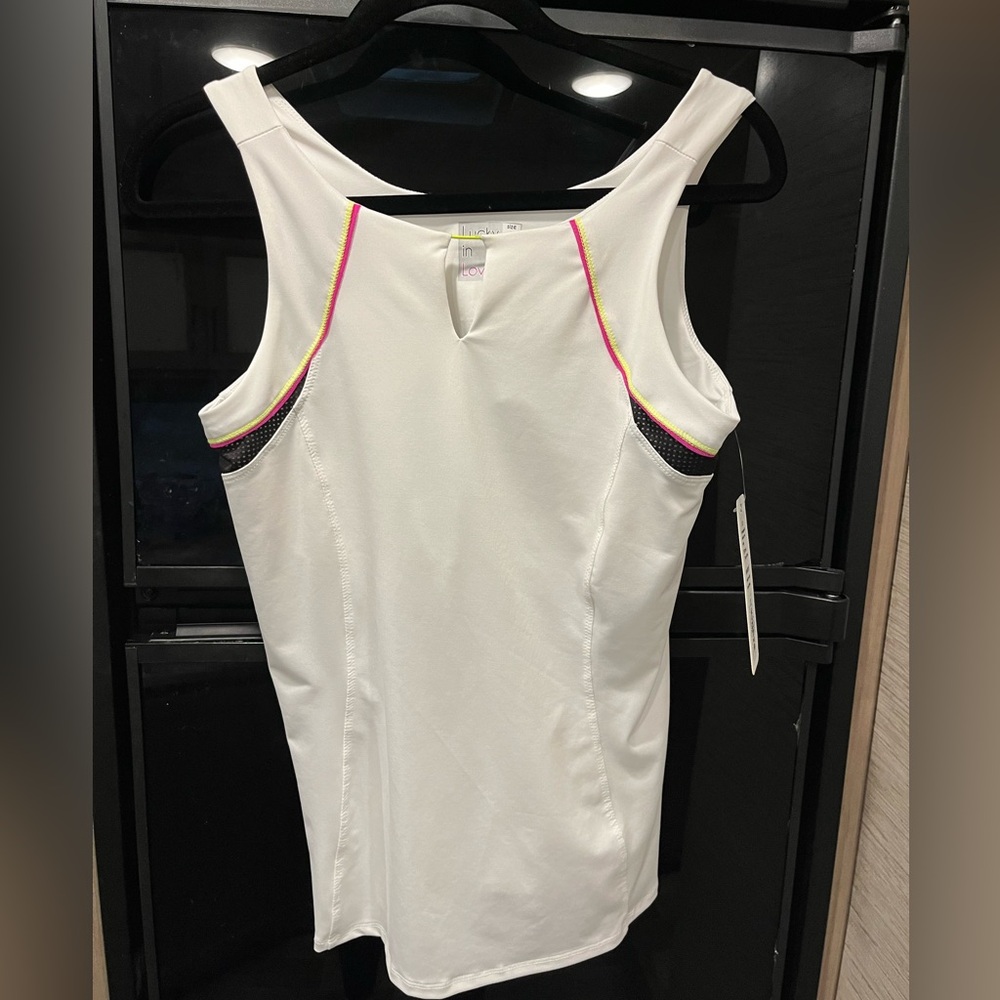 NWT Lucky in Love Tennis Top